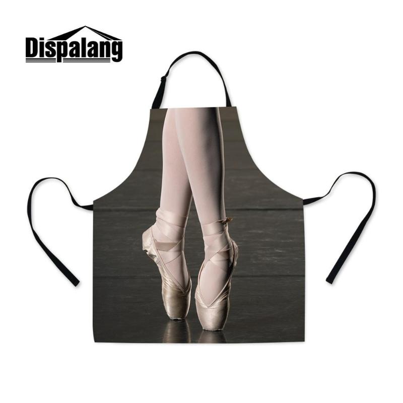 

Ballet Prints Waist for Cool Adjustable Kitchen Cooking Aprons Cotton Designer Long Garden Grill Christmas Ladies Gifts