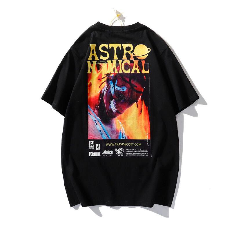 

New fashion brand short sleeve t-shirt men's and women's lovers printed men's T-shirt backing