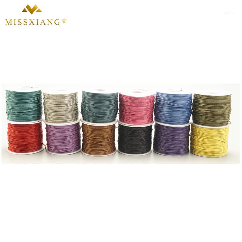 

1.0mm 24 Colors Waxed Cotton Cord Rope Waxed Thread Cord String Strap Necklace Rope for DIY Jewelry Making 70meters/roll1, Pink