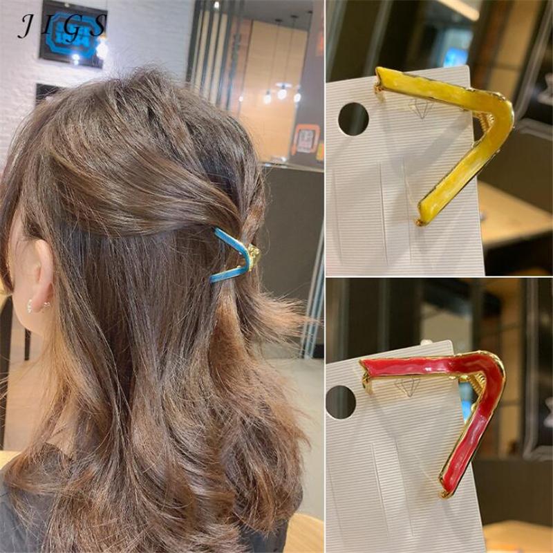 

Fashion Geometric Korean Style Hair For Women Girls Hair Clips Accessories Simple Design Alloy Headwear Ornament