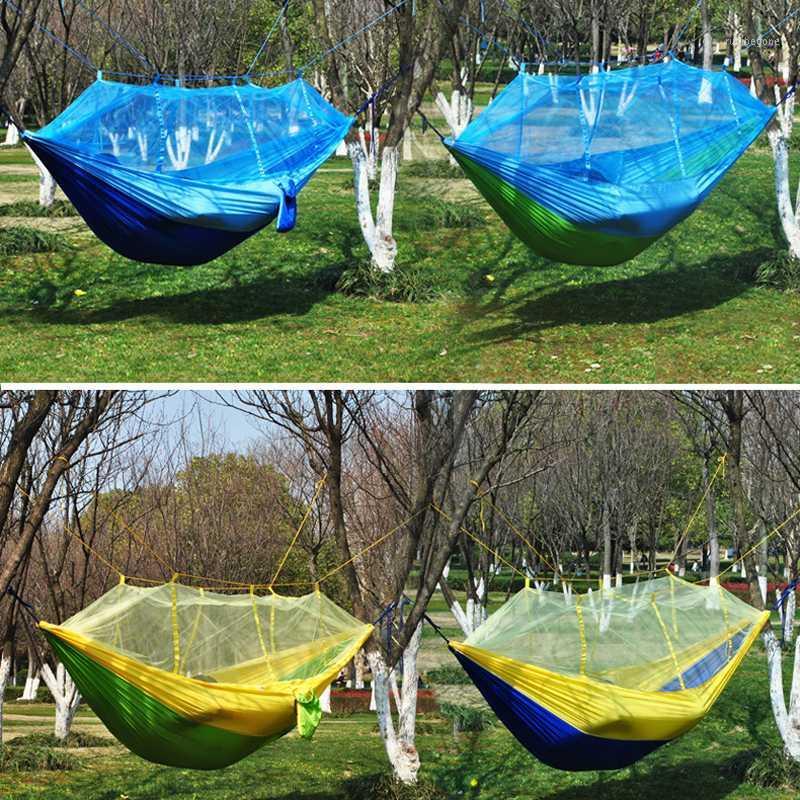 

New Portable Camping Mosquito Net Nylon Hammock Outdoor Hanging Bed Sleeping Swing1
