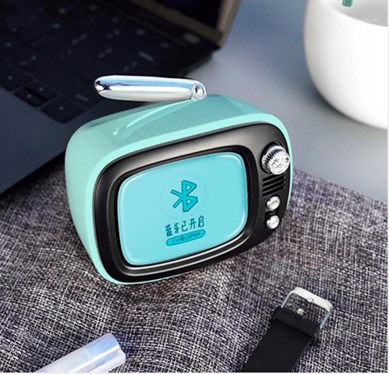 

New LOFREE TV B.DUCK Mini Bluetooth Speaker Yellow Wireless Portable Retro TV Modeling Alarm Clock Speaker gift1