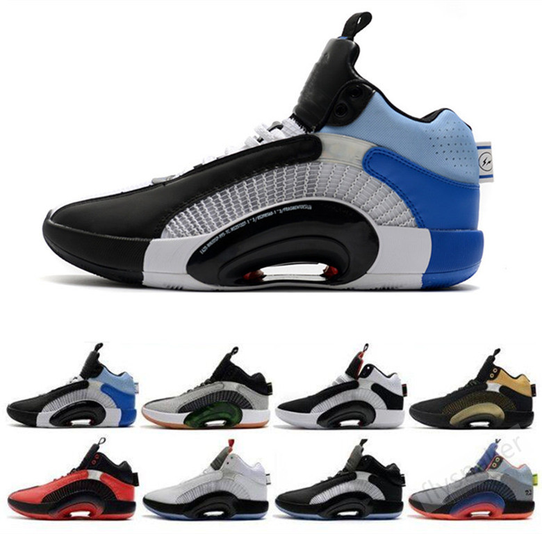

2020 New Mens Shoes Michael 35s Jumpman Basketball shoes 35 XXXV Center Of Gravity Boys DNA Morpho Warrior sports shoes size 40-46