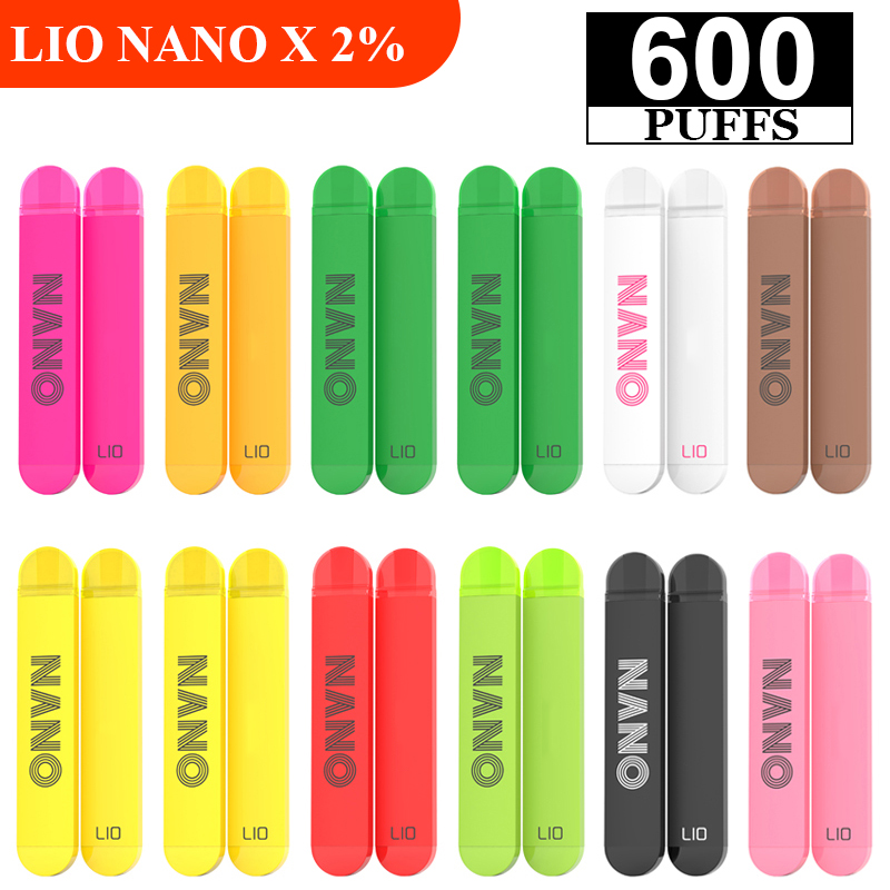 

Original LIO NANO X Disposable Vape Mini Electronic Cigarette 500mAh Battery 600+ Puffs 2ml Pods Prefilled Vaporizers Cartridges Portable Va