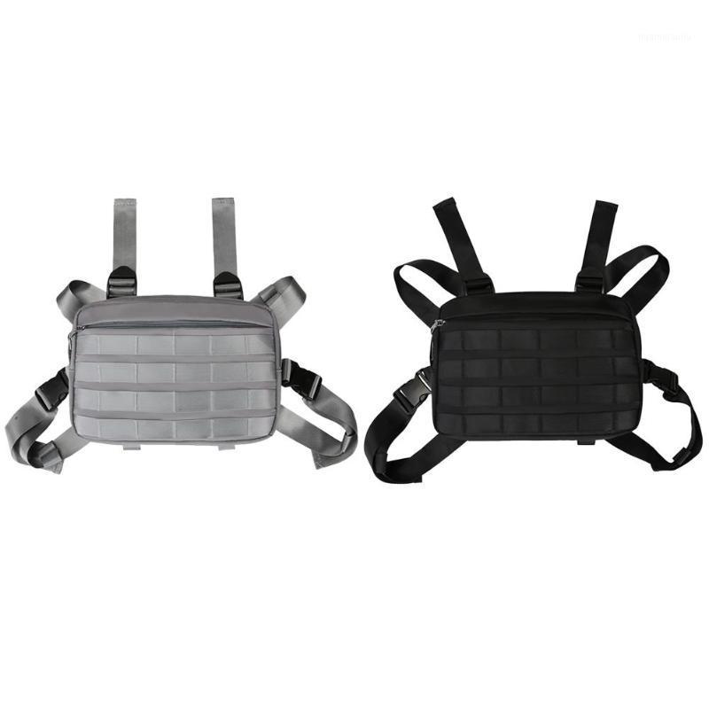 

Hot Sale Outdoor Handbags Wear-resistant Multi-function Chest Bag Vest for Men Women Hip Hop Travel Streetwear Waist Pack1, Black color