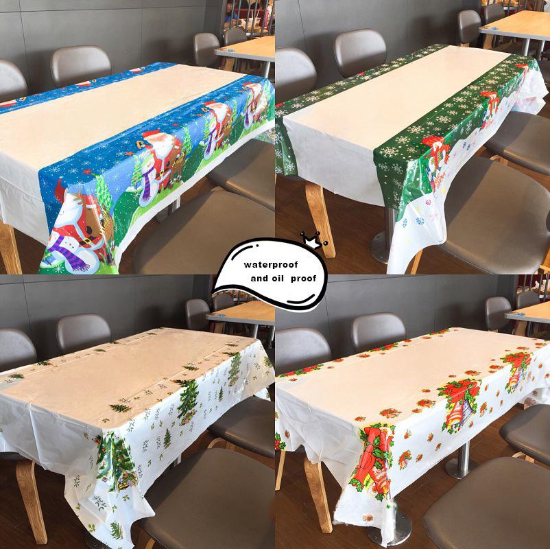 

New Year Christmas Tablecloth Kitchen Dining Table Decorations Rectangular Table Covers Christmas Decorations for Home Navidad