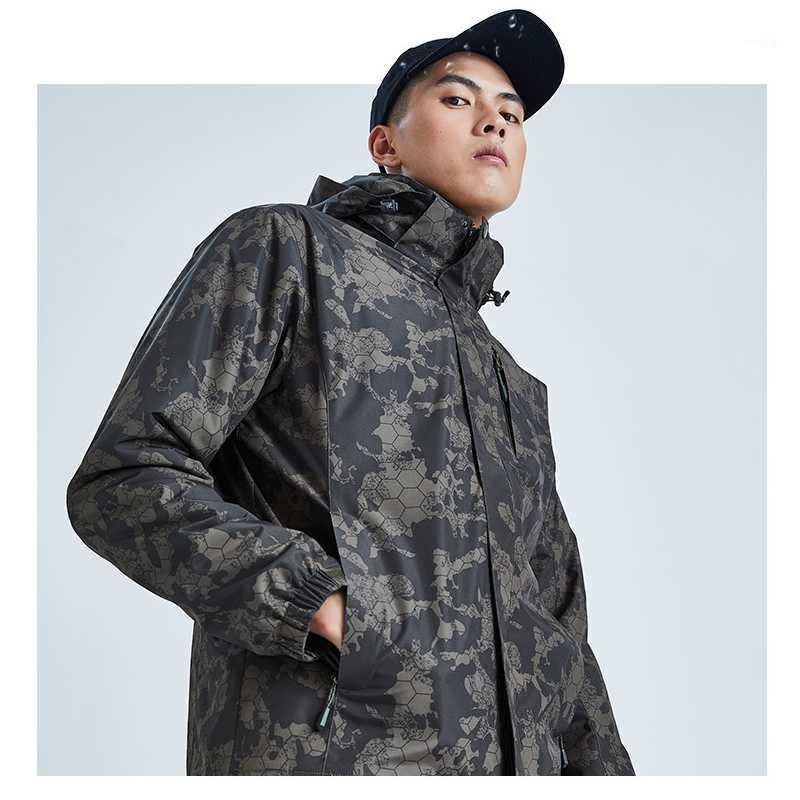 

Women's / men's winter new camouflage stormsuit windproof warm outdoor suit mountaineering camping waterproof jacket -5XL1, Women 3