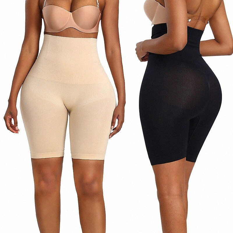 women Shapewear Butt Lifter Body Shaper Panties High Waist Hip Padded Enhancer Booty Lifter Tummy Control Panty Black Beige M L XL XXL D63l#-image-756082494