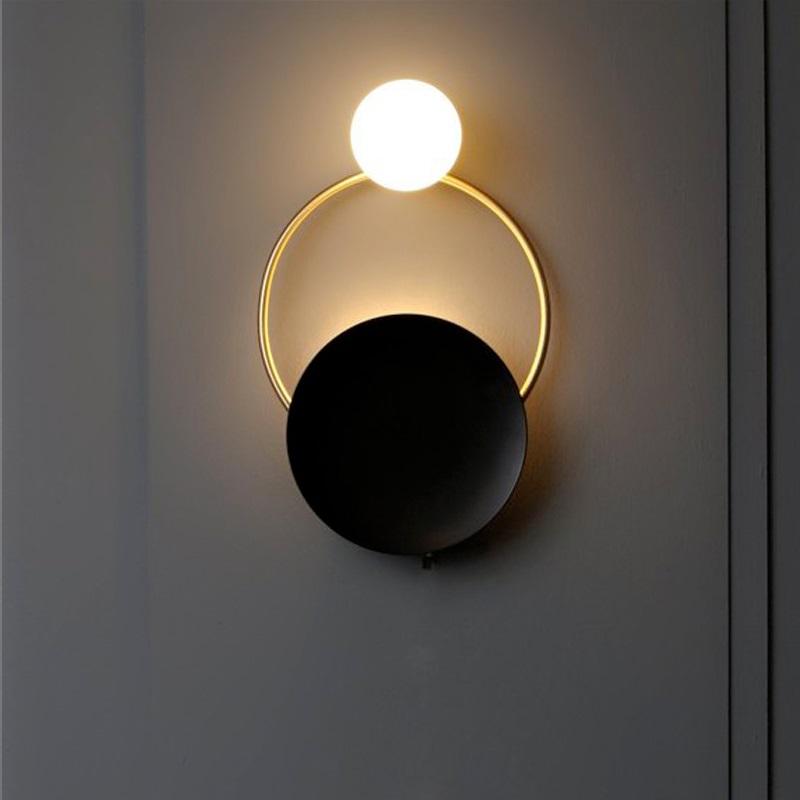 

Postmodern LED living room sconces Nordic lighting stairs fixtures bedroom Wall lights Novelty home deco aisle Wall lamps