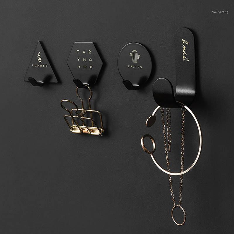 

Hooks & Rails Nordic Style Coats Hats Towels Keys Holder Cloth Hanger Stainless Steel Multifunction 4Pcs Wall Mounted Home Decorative