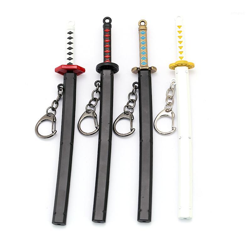 

Japanese Anime Demon Slayer Sword Keychain Cosplay Katana Ghost Blade Metal Pendant Keyrings Kamado Tanjirou llaveros1