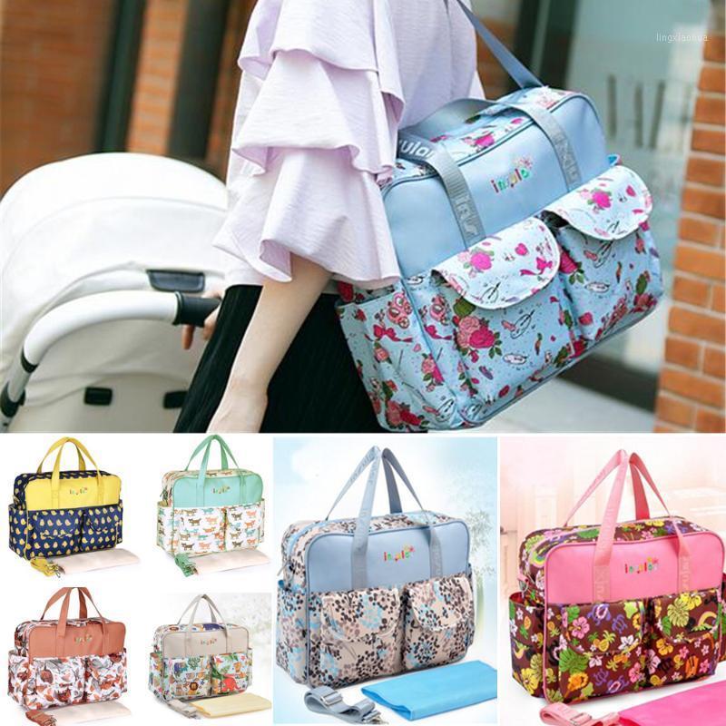 

Crossbody Mummy Maternity Nappy Bag Large Capacity Nappy Bag Travel Shoulder Nursing Baby Care Women Messenger Diaper1, Rose flower