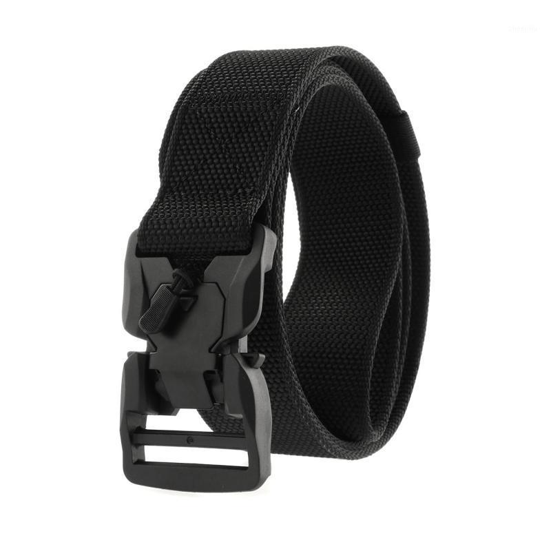 

125/130cm Tactical Belt Nylon Magnetic Buckle Lightweight Belt Quick Release Outdoor Tactical Sports Accessories1