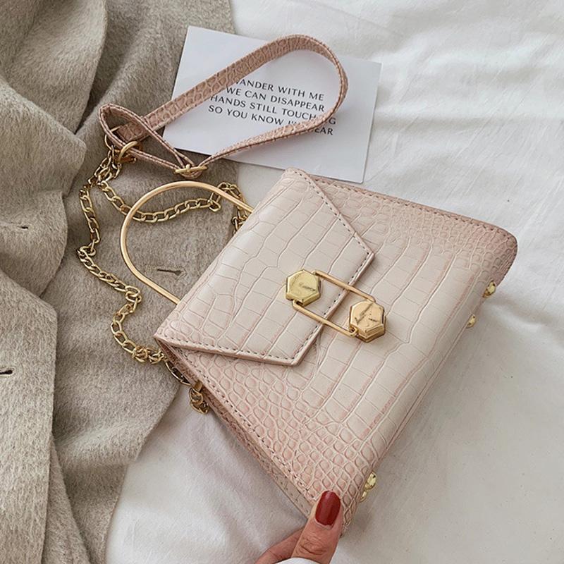

Stone Pattern Crossbody Bags For Women 2021 Fashion Small PU Leather Bolsos Brand Designer Lady Shoulder Bag Luxury Handbags Sac, Beige