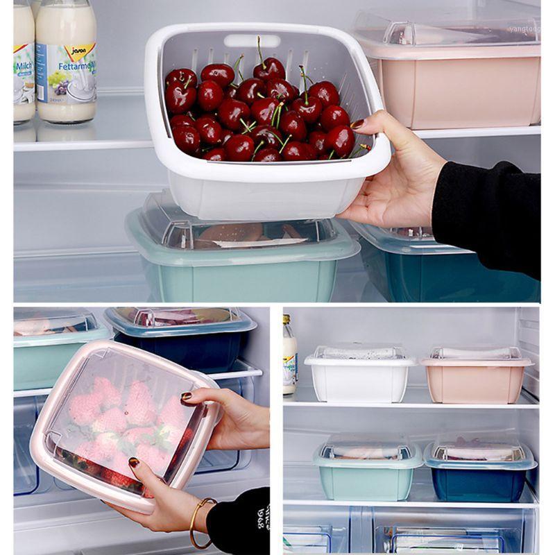 

Double Layer Drain Basket Vegetable Fruit Washing Kitchen Strainer Drainage Lid 449E1