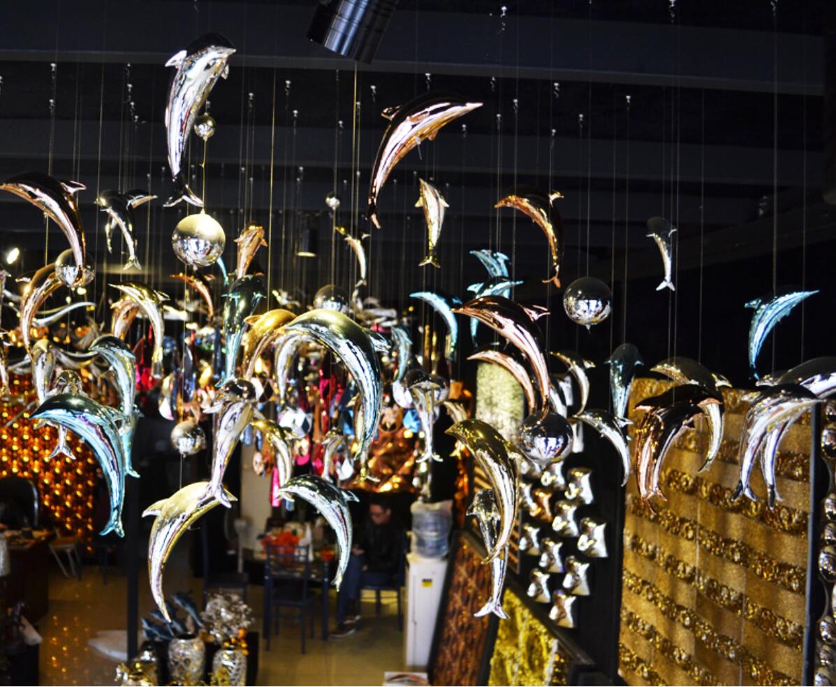 Air pendant Dolphin Pendant Decorative Objects three-dimensional Ceiling Home Hotel mall ceil decorations