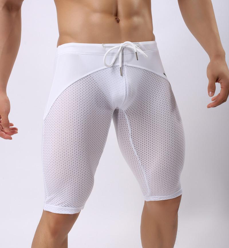 

2020BRAVE PERSON Summer Style Shorts Breathable Mesh Men Tight Shorts Men Multifunction Knee Length Board Beach Wear
