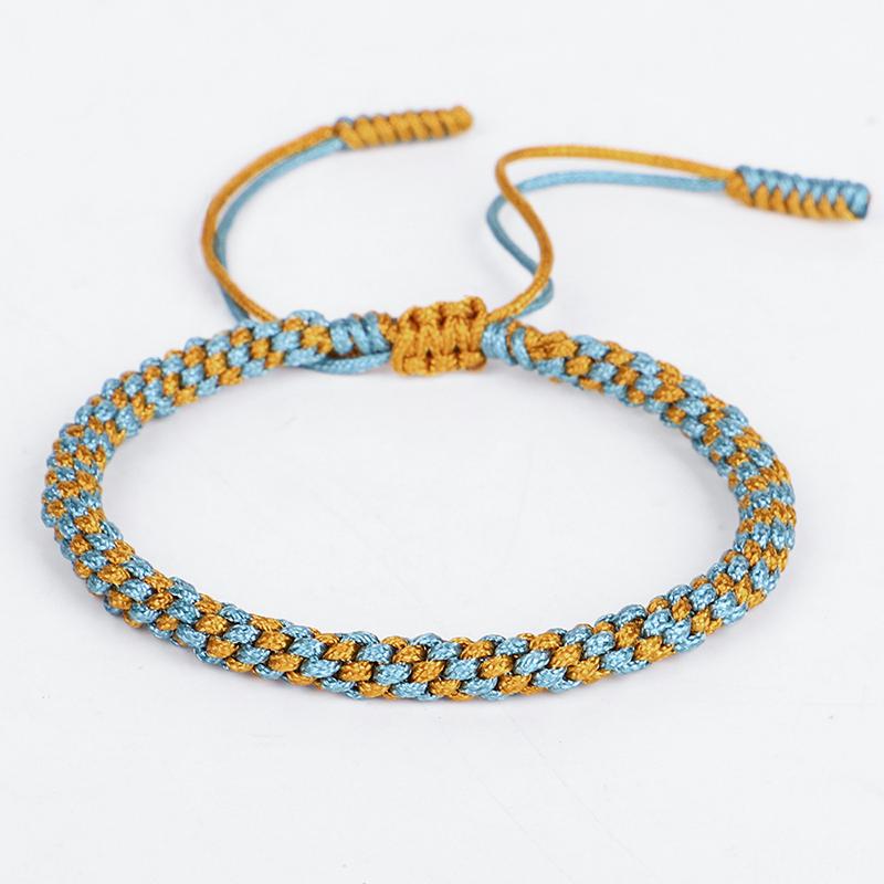 

Tibetan Buddhist Braided Rope Bracelet Handmade Knot Adjustable Lucky Bracelets & Bangles for Women Men Jewelry Dropshipping