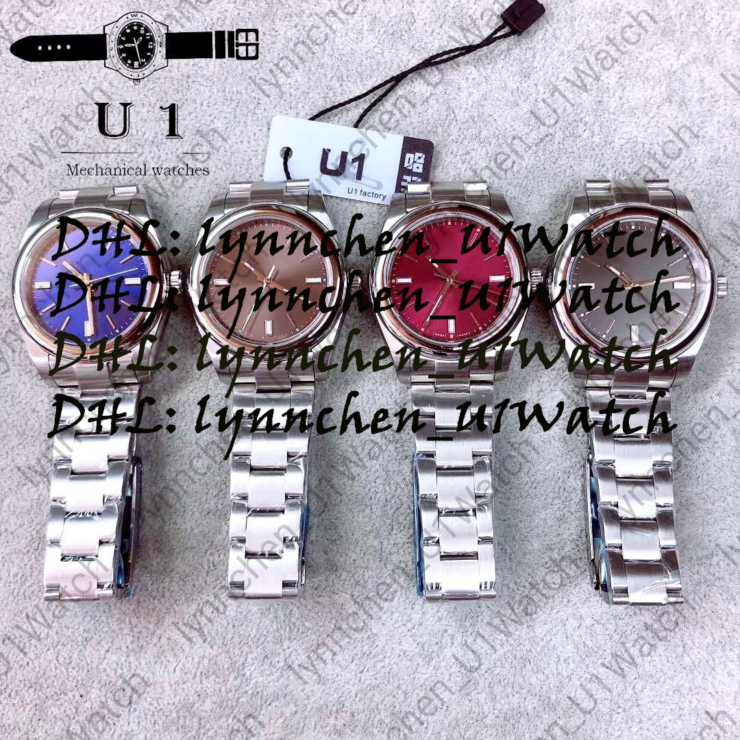 

U1 new sports simple men's watch without date 5-color steel dial automatic mechanical folding clasp watch XJ211, Waterproofing work