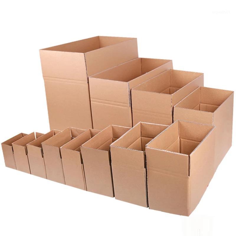 

10pcs/lot Wholesale 7 Sizes Corrugated Packing Box Kraft Paper Mailing Box Express Transportation Carton1