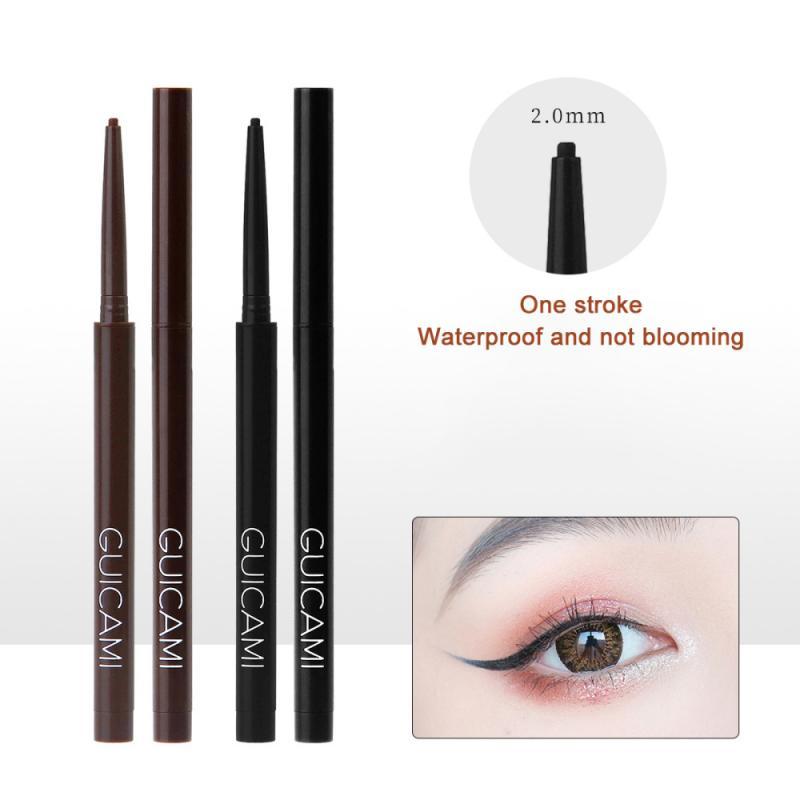 

2021 Hot Sale Glue Eyeliner Waterproof Long-lasting Eyeliner Pencil Non-smudge TSLM2, 02 brown