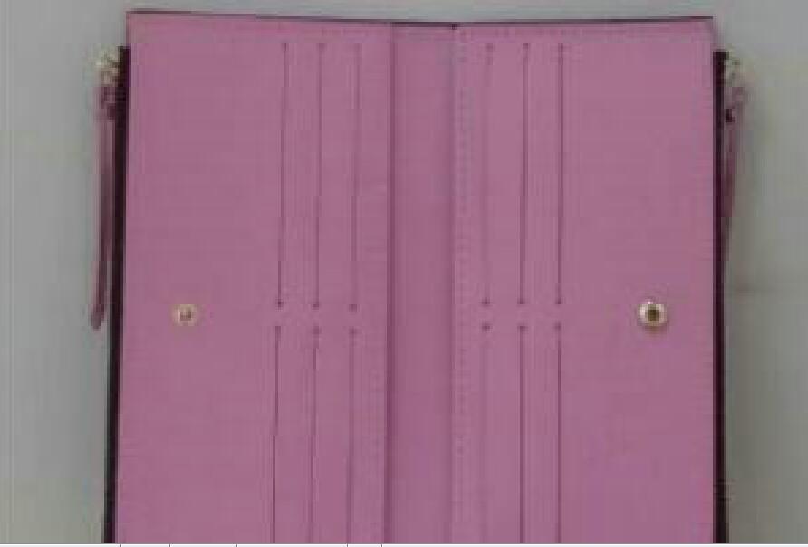 

Top quality Adele Wallet M61269 New Women Fashion Shows Exotic Leather Bags Iconic Bags Clutches Evening zipper Wallets Purse KLKO0214, Red