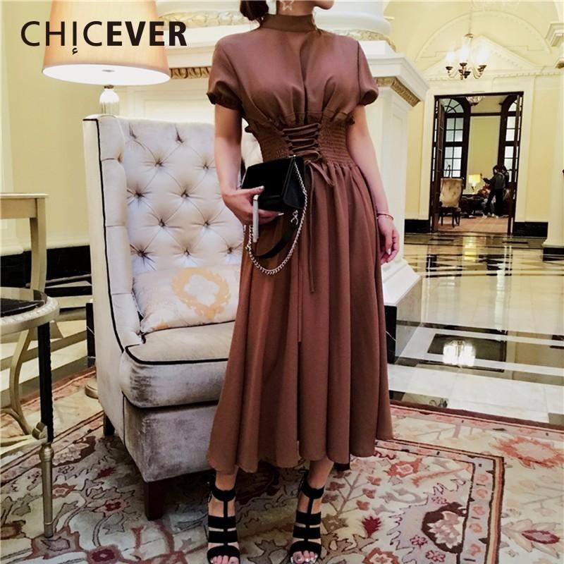 

CHICEVER Autumn Lantern Sleeve Women Dress Tunic Slim Bandage Long Dresses Female Clothes Fashion Vestidos Casual 2020, Purple