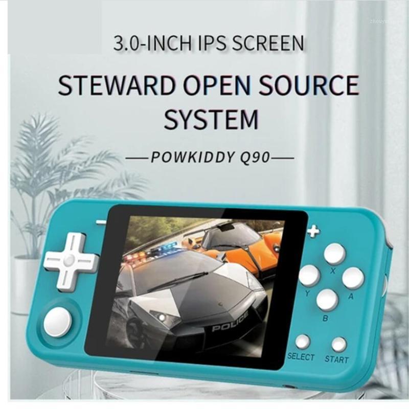 

POWKIDDY Q90 3 inch IPS Screen Handheld Game Player Dual Open System Retro Game Console PS1 FC 16G 3000+ games Consoles Players1