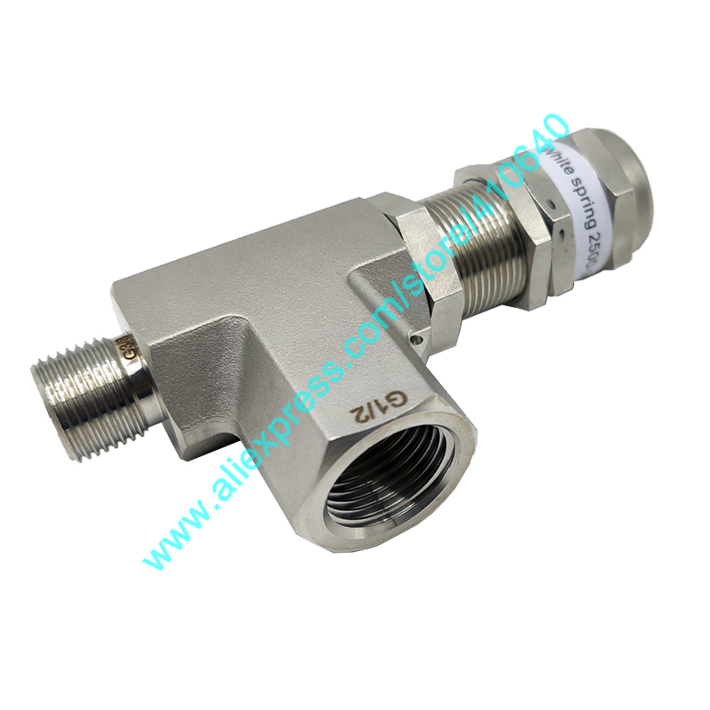 SS316L 2500 to 3500 psi Stainless Steel High Pressure Safety Valve Proportional Unloading Valve Pressure Safety Relief Valve-image-654166583