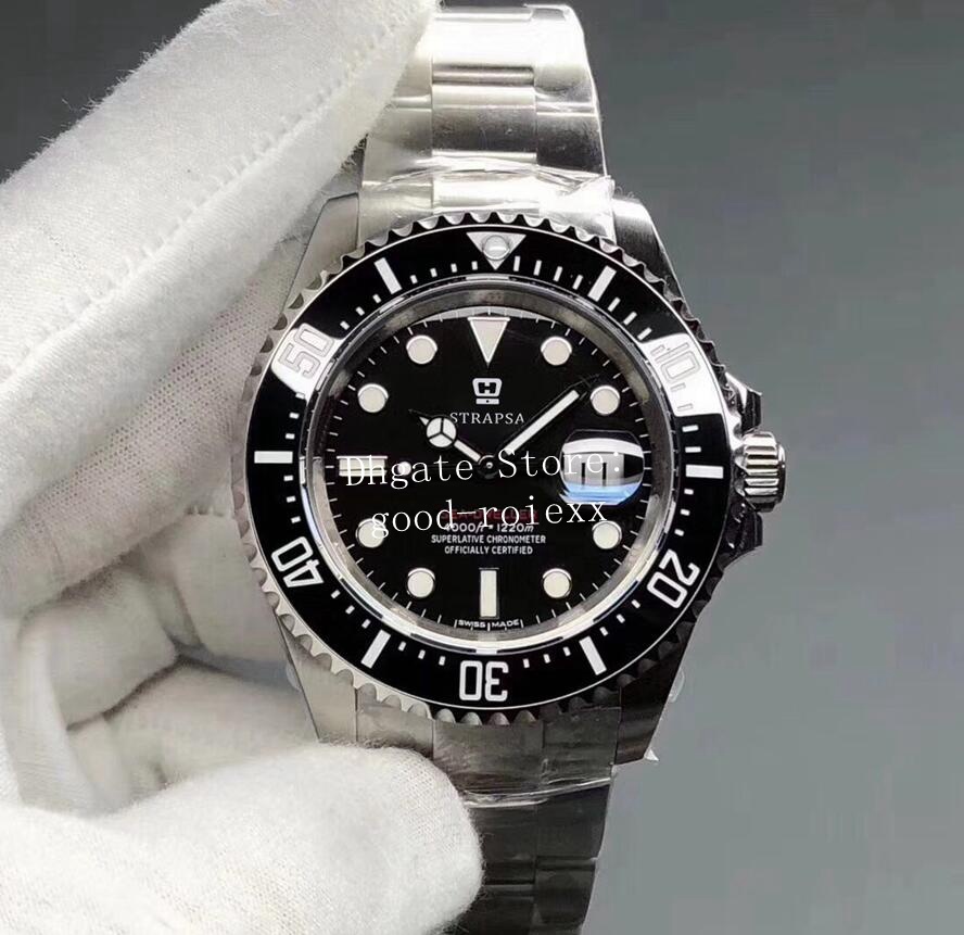 

43mm Watches Mens Automatic Cal.3235 Movement Eta 2836 Watch Men 904L Steel NoobF Factory N Date Ceramic Dive Sea Sport 126600 Wristwatches, Box