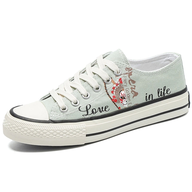 

2021 Spring Summer Canvas Shoes Women Flats Casual Woman Cloth Shoes Young Ladies Footwear Students Breathable A3209 #8c4f, Beige