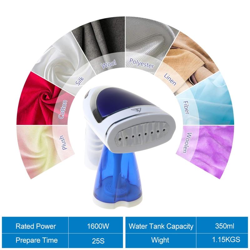 

Folding Handheld Ironing Machine 1600W Mini Garment Clothe Steamer Electric Iron R9UD