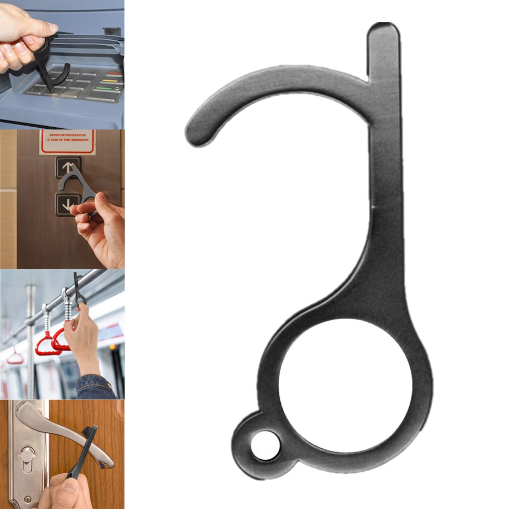 

Contactless Safety Door Opener Brass Alloy Clean-Key Avoid Public Touching Door Opener For Elevator Buttons Machines