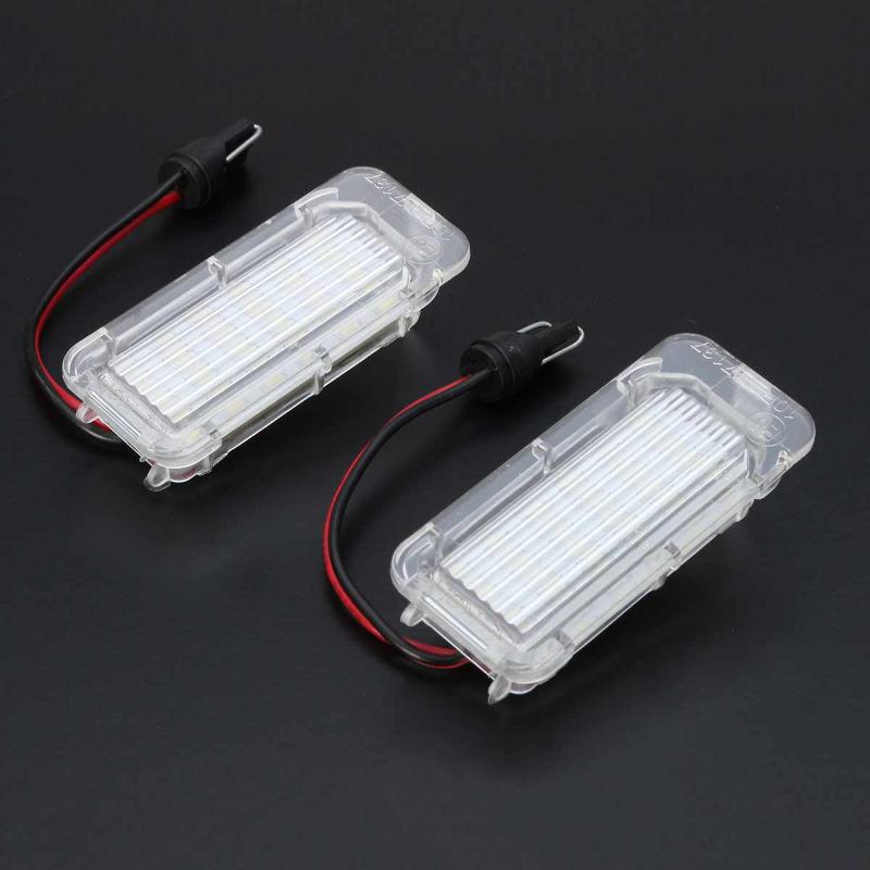 

2Pcs Error Free LED Car Number License Plate Light Lamp for Focus 5D Fiesta Mondeo 4 C-Max 2 S-Max Kuga Galaxy, As pic