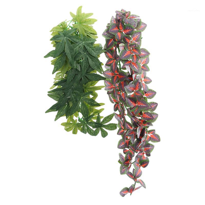 

Artificial Hanging Plants Vine Fake Leaves Greeny Chain Wall Home Room Garden Wedding Garland Outside Decoration1, Green12 inches