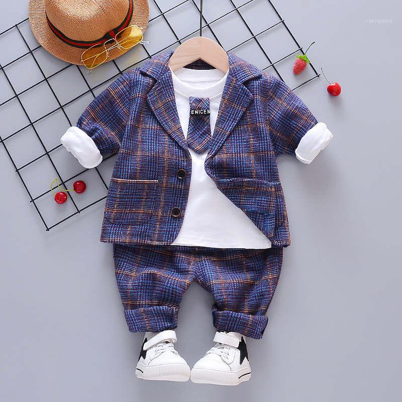 

Baby Boy Clothes Sets Children Clothes Suits Autumn Kids Gentleman Style Coats T-Shirt Pants 3pcs/set Infant Boys Outfits Suits1, Blue