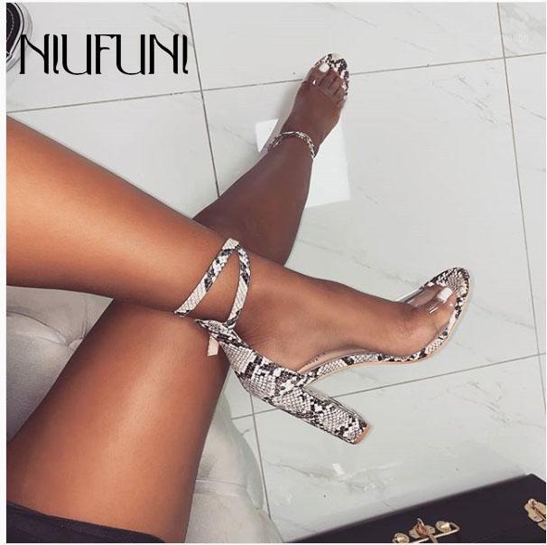 

Sexy Snake pattern Transparent Women's Sandals 2021 New Thick High Heels Roman Shoes Fluorescent Belt Buckle Ladies Shoes1, Beige