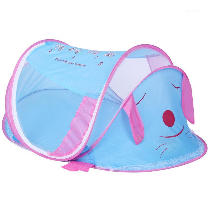 

Cute Puppy Crib Mosquito Baby Bed Mosquito Insect Cradle Net Foldable Newborn Bedding Protection Mesh Net+Music Pack1
