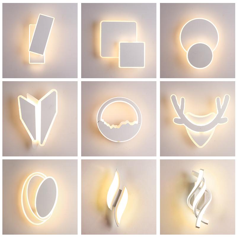 

Modern Led wall lamp for home 360 degree rotation adjustable bedroom bedside sconce aisle corridor foyer indoor wall light