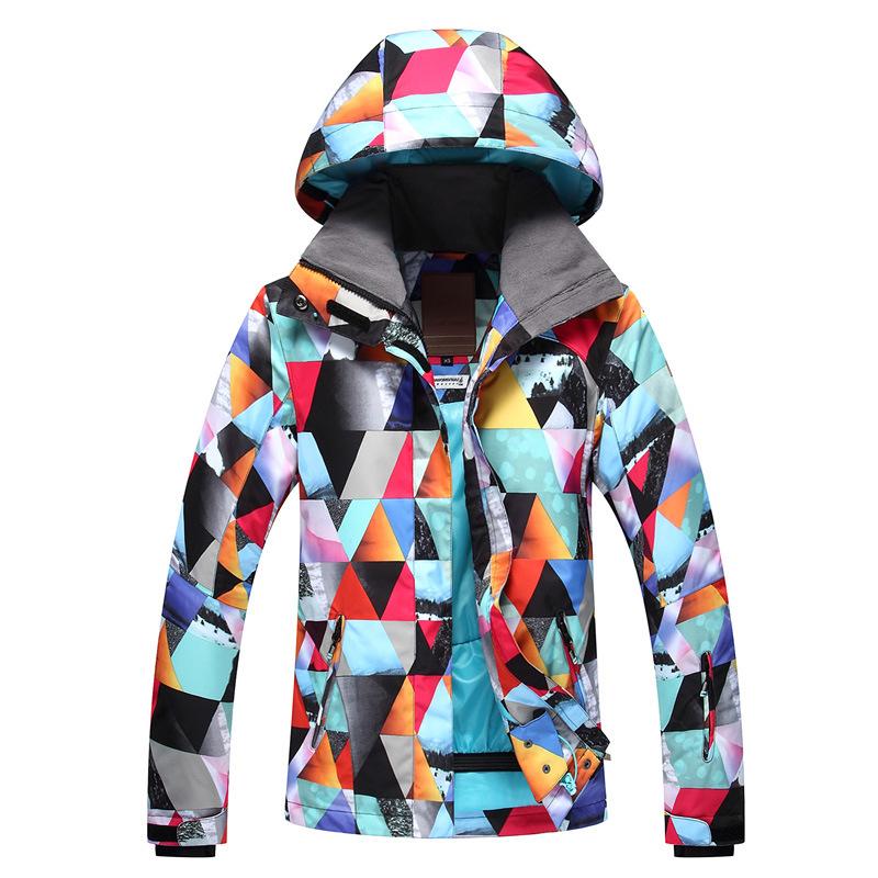 

Gsou snow new ski suit, female outdoor mountaineering, windproof, warm lady, ski suit, As pic