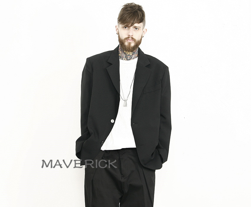 

2021 S-6xl!! New High Street Blazer of Men Plus-size Vintage Oversize Daddy Suit 5855, Black