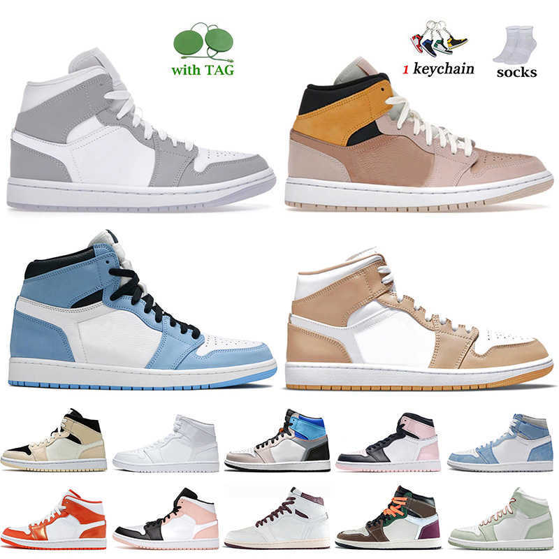 

Top Fashion 2022 JUMPMAN 1s Basketball Shoes 1 Wolf Grey Mid Particle Beige University Blue Tan Gum Seafoam Metallic Orange Trainers JORDÁN, B32 white 36-47