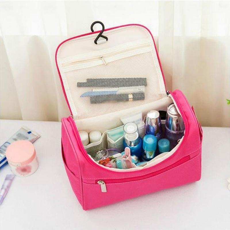 

Brand Organizer Travel Fashion Lady cosmetics cosmetic bag beautician storage bags large capacity Women makeup bag neceser1, Blue