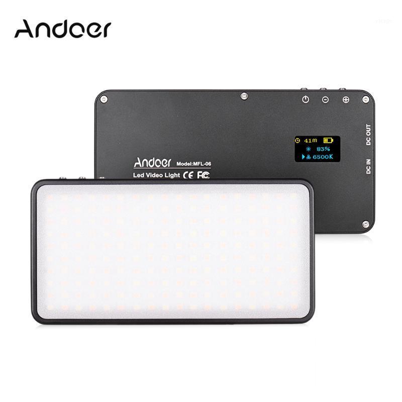 

Andoer MFL-06 Mini LED Video Light Camera Photography 3000-6500K Dimmable 180pcs LEDs for DSLR Camera1