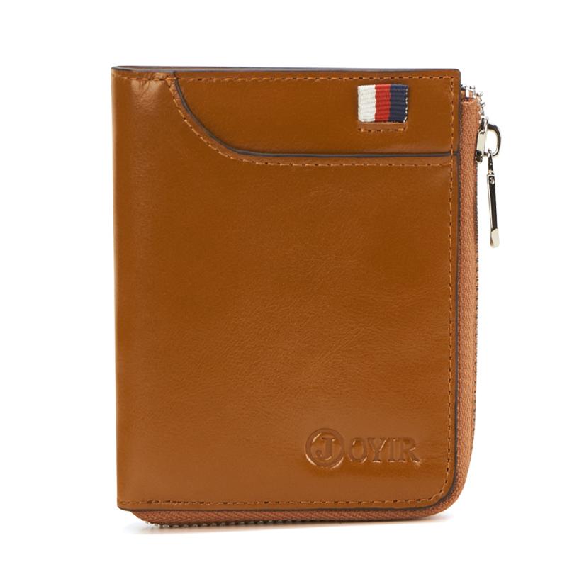

Men Wallet Leather Genuine Vintage Men Coin Purse Big Short Luxury Wallet Wallets Small Perse ID Card Holder Carteira Hombre, Black