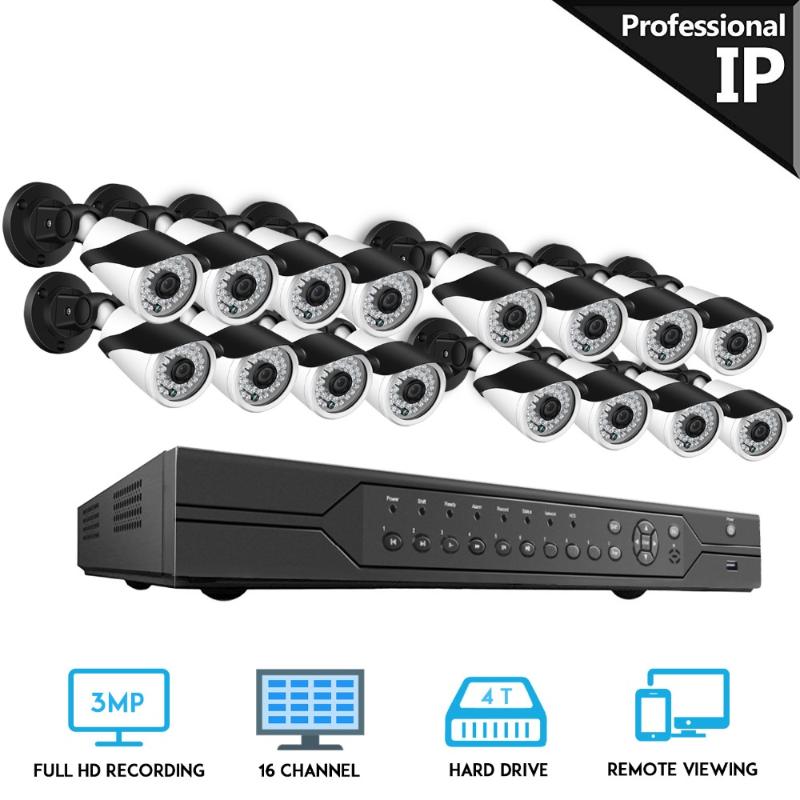 

BESDER POE 16CH CCTV System 3MP/1080P HD NVR 16PCS IR Outdoor Waterproof P2P Home Security Camera System Surveillance Kits
