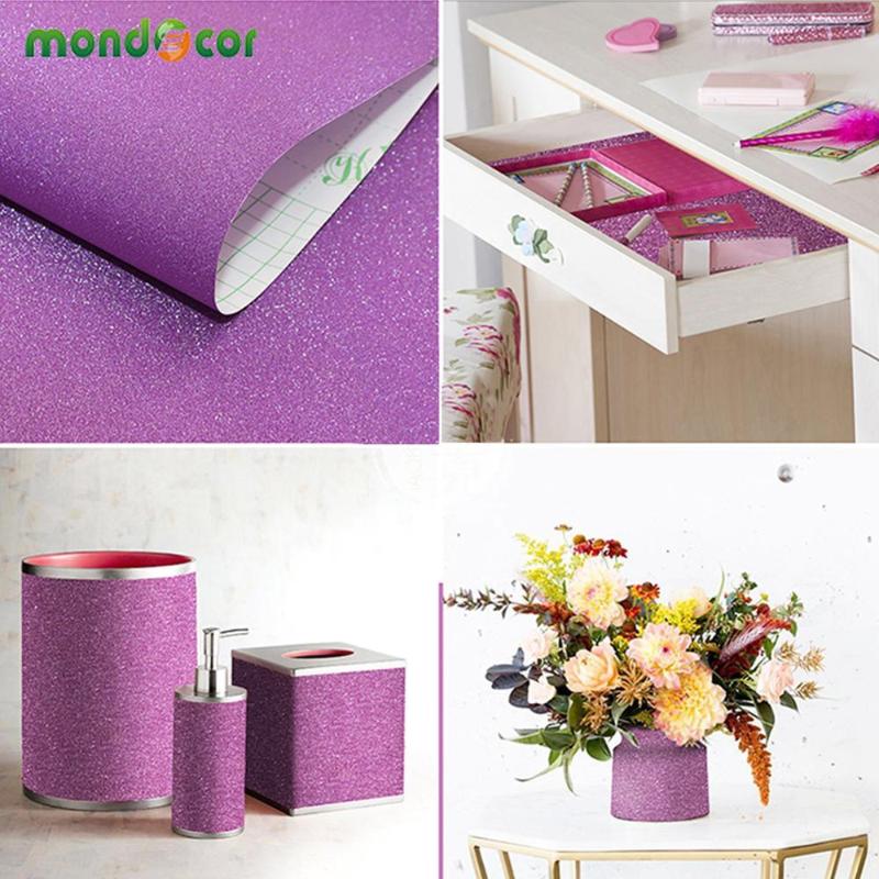 

Creative Glitters Pure Color Wallpaper Self Adhesive Bedroom Living Room Wall Stickers Wardrobe Shiny Gift Packages Home Decor