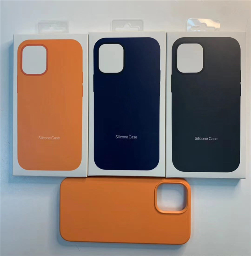 

100pcs DHL Brand Silicone Case Full Edge Phone Back Cover Cases with High Quality Retail Box for 12 Mini Pro Max, Option for extra fee