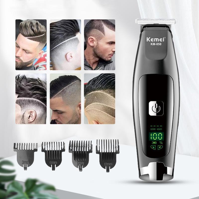 

Kemei Electric Professional Hair Clipper Cordless Hair Trimmer USB Rechargeable LCD Display Beard Trimmer Styling Tools 46D1
