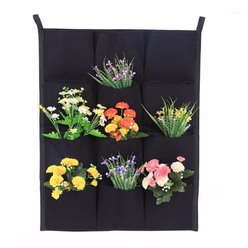 

Vertical Felt Garden Plant Grow Container Bags Wall Hanging Planter 7/12/16/18 Pocket Breathable Greenhouse Home Growing Bag1